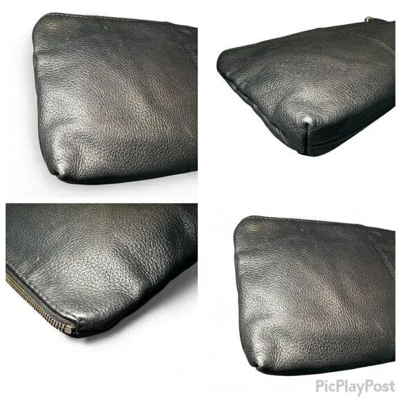 GUCCI Black Pebbled Leather Sienna Tassel Clutch Bag - Picture 11 of 15